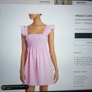 French connection pink dress